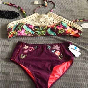 Two piece high waisted bikini